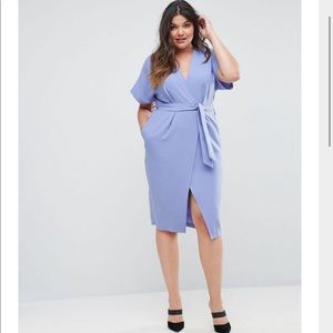 Closet London Short Sleeve Tie Front Dress